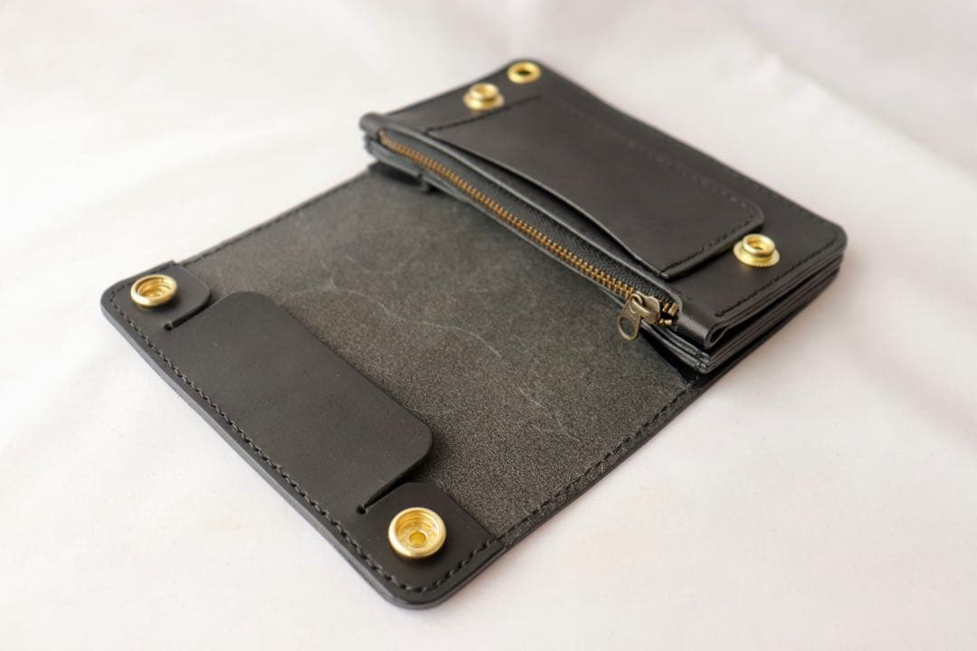 匿名　本革 栃木オイルブラックレザー ミニトラッカー　三室