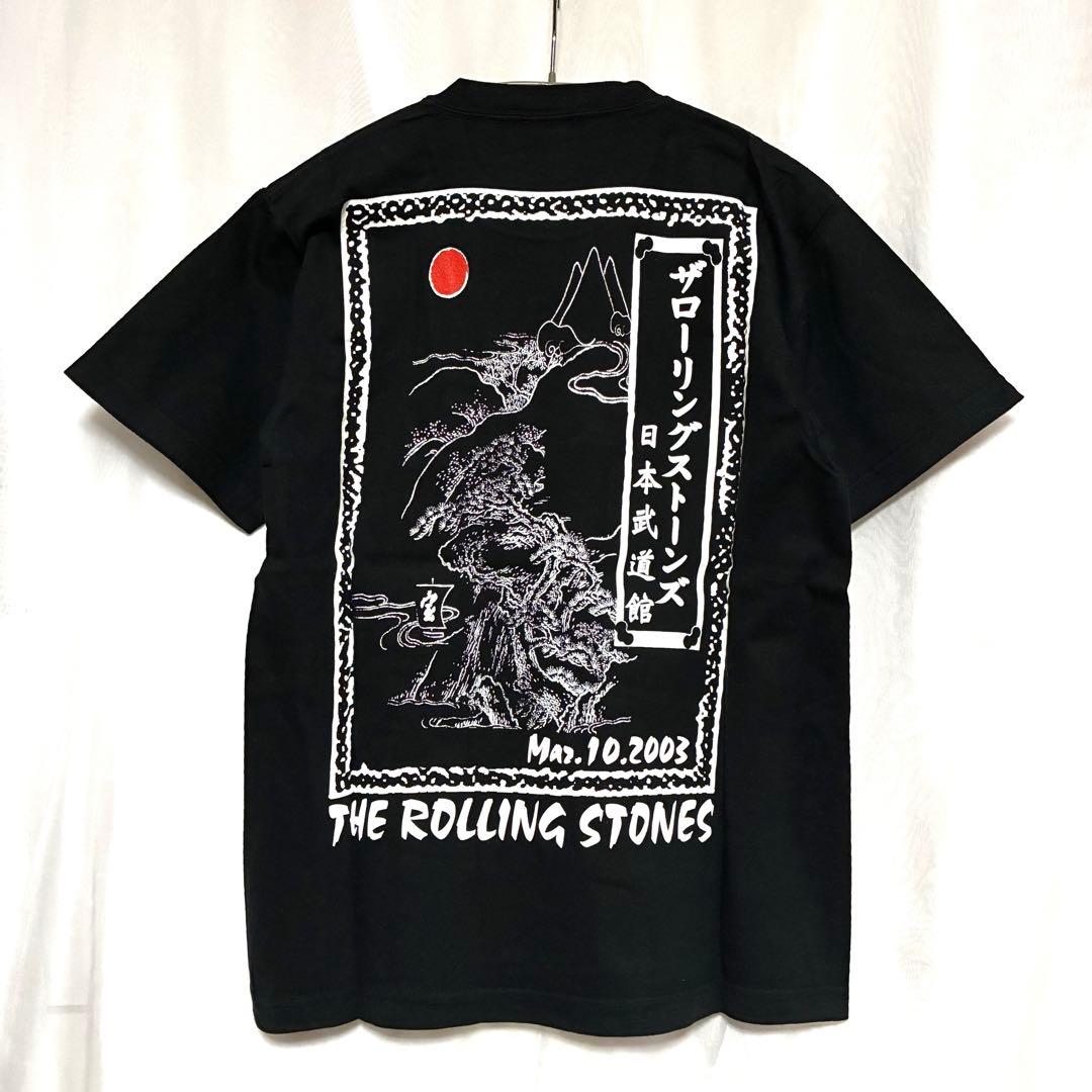 ローリングストーンズ 2003 武道館限定Tシャツ 黒
