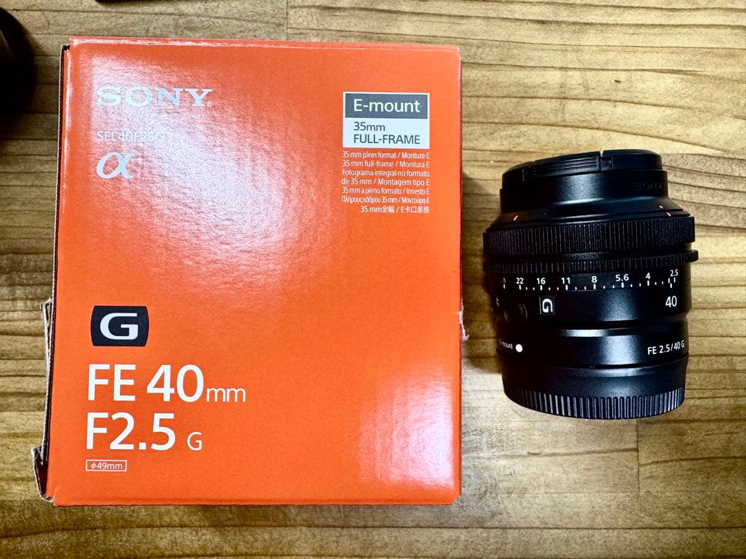 【極美品】SONY SEL40F25G 単焦点40mm