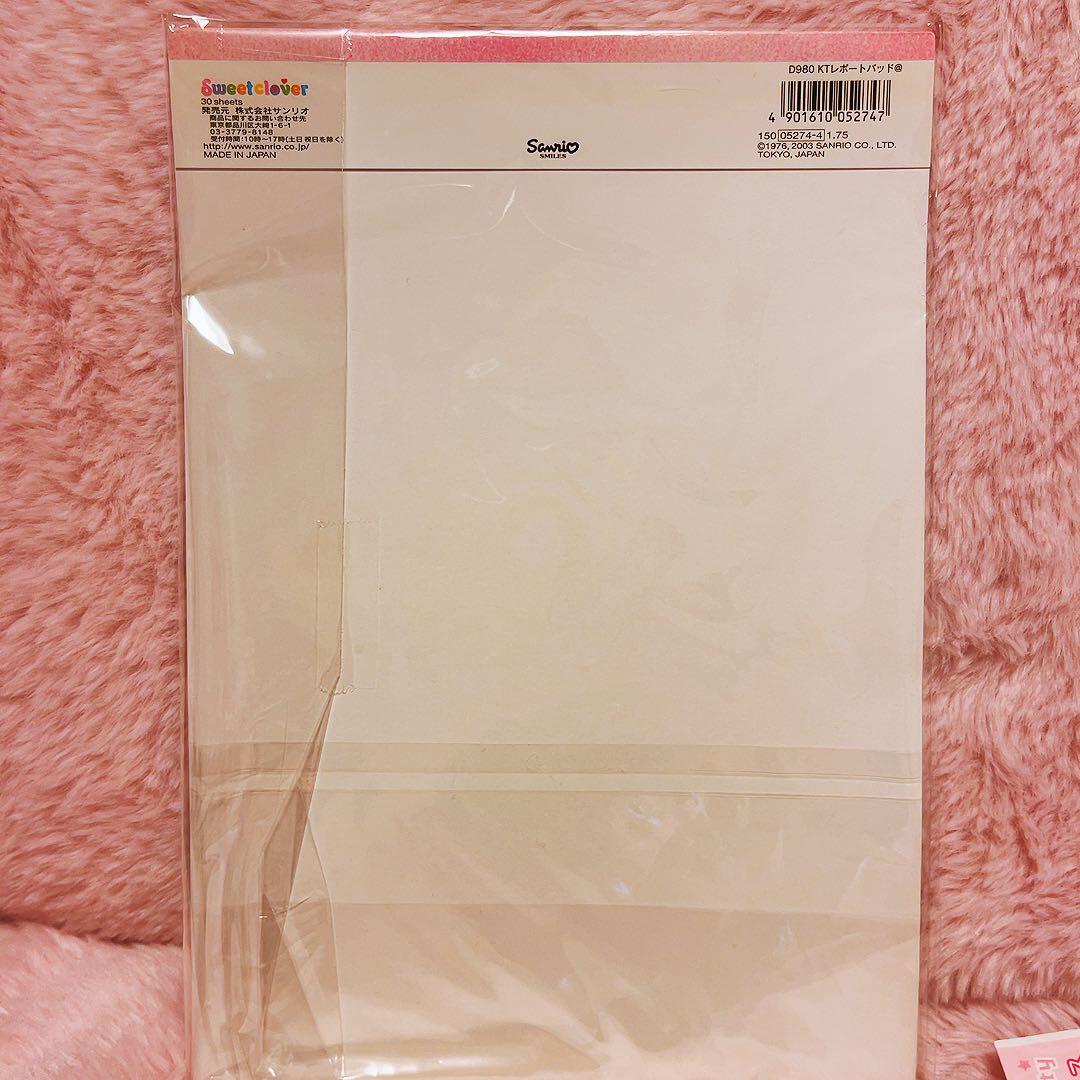 希少レア　ハローキティ　スウィートクローバー　メモ　ペン　缶　2003 サンリオ