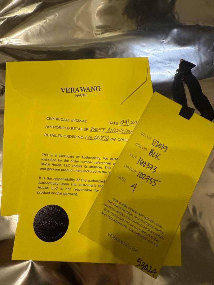 【こたたお】Vera Wang Ava Black US4