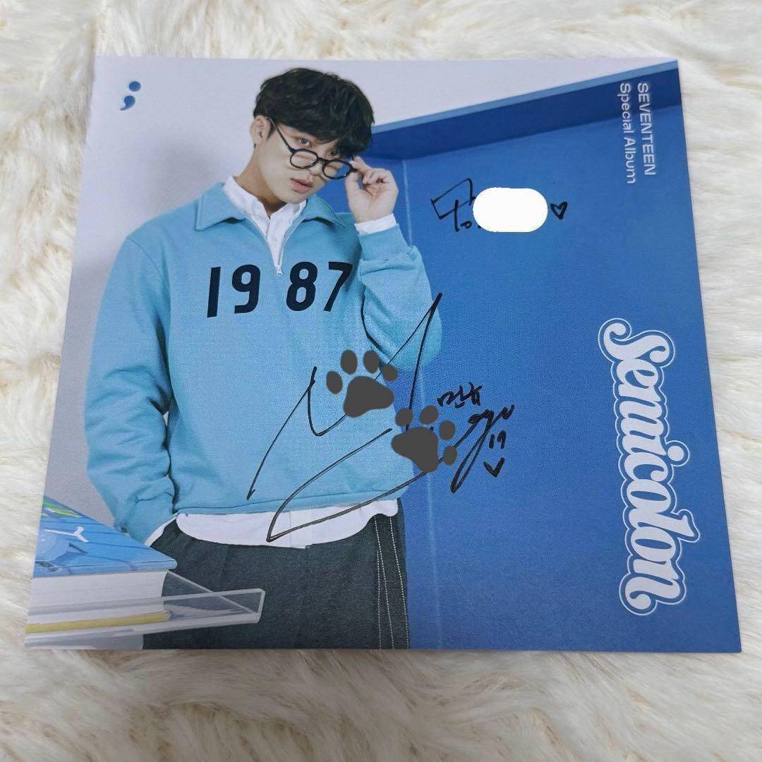 SEVENTEEN セミコロン ミンギュ 直筆サイン