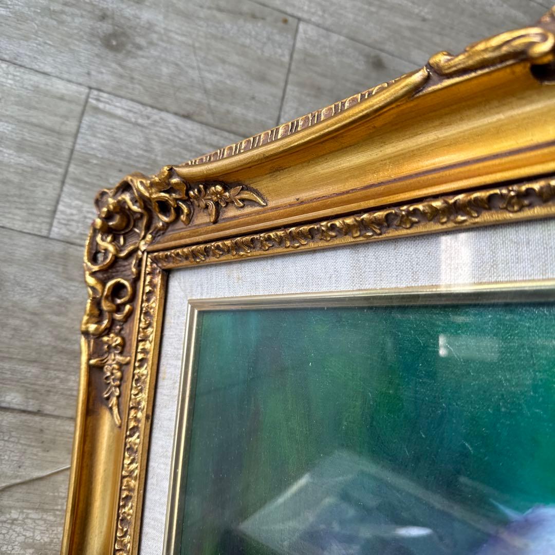 鯉の油彩画 F10号　宮下均ニ画　年間評価120万