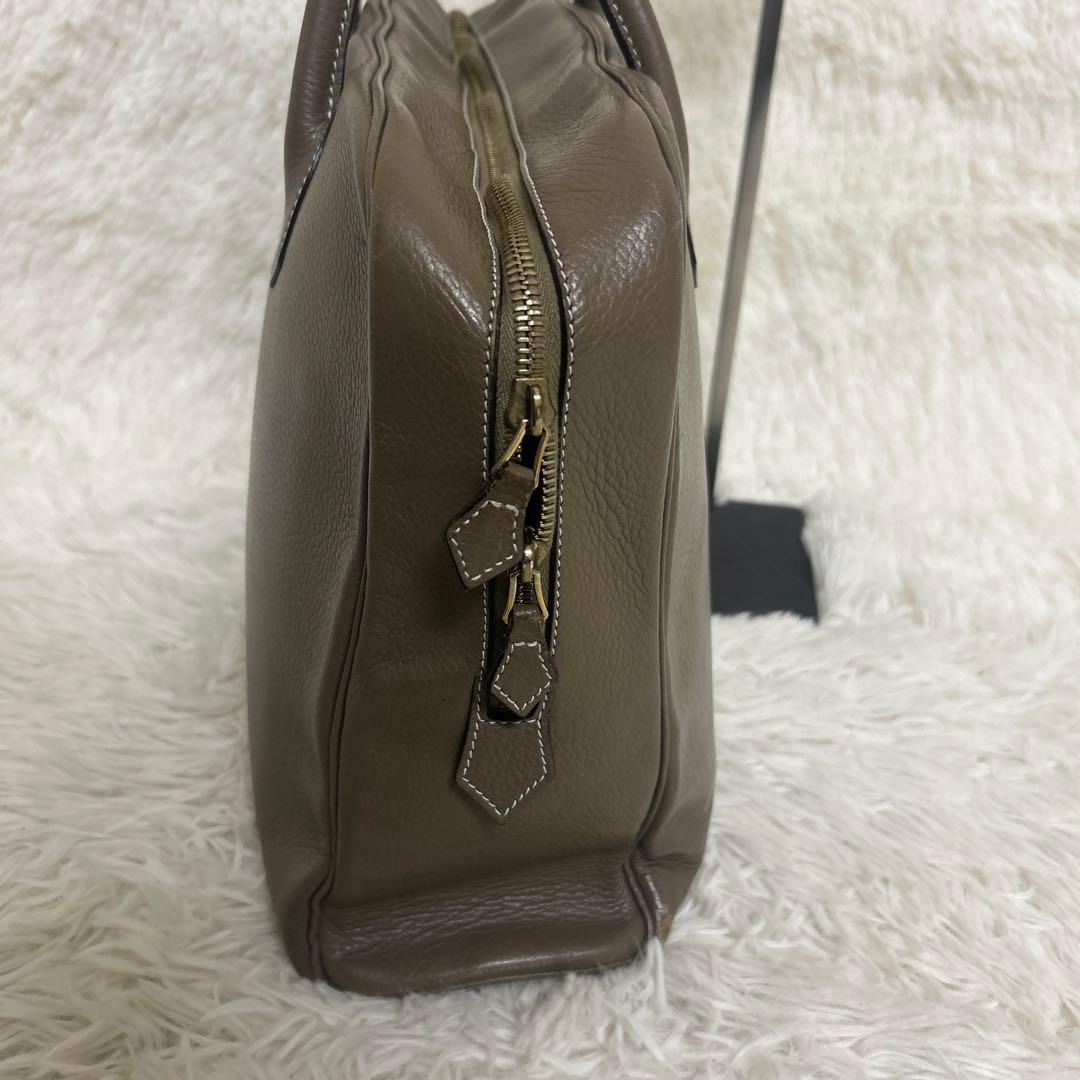 cisei 0901 シュリンクレザーブリーフケース シセイ チセイ　グレージュ