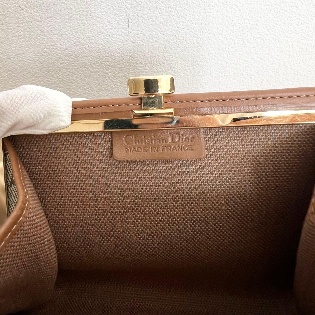 クリスチャンディオール ヴィンテージ ハニカム柄 キャンバス ケース 財布