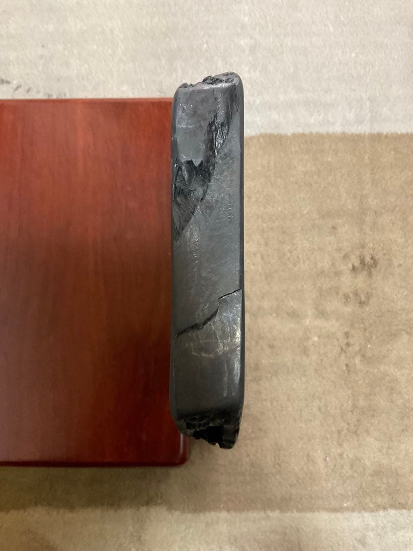 【雨畑真石】大型硯 景色良好 貴重品