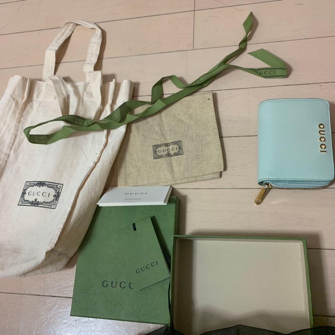 GUCCI ミントグリーン 二つ折り財布