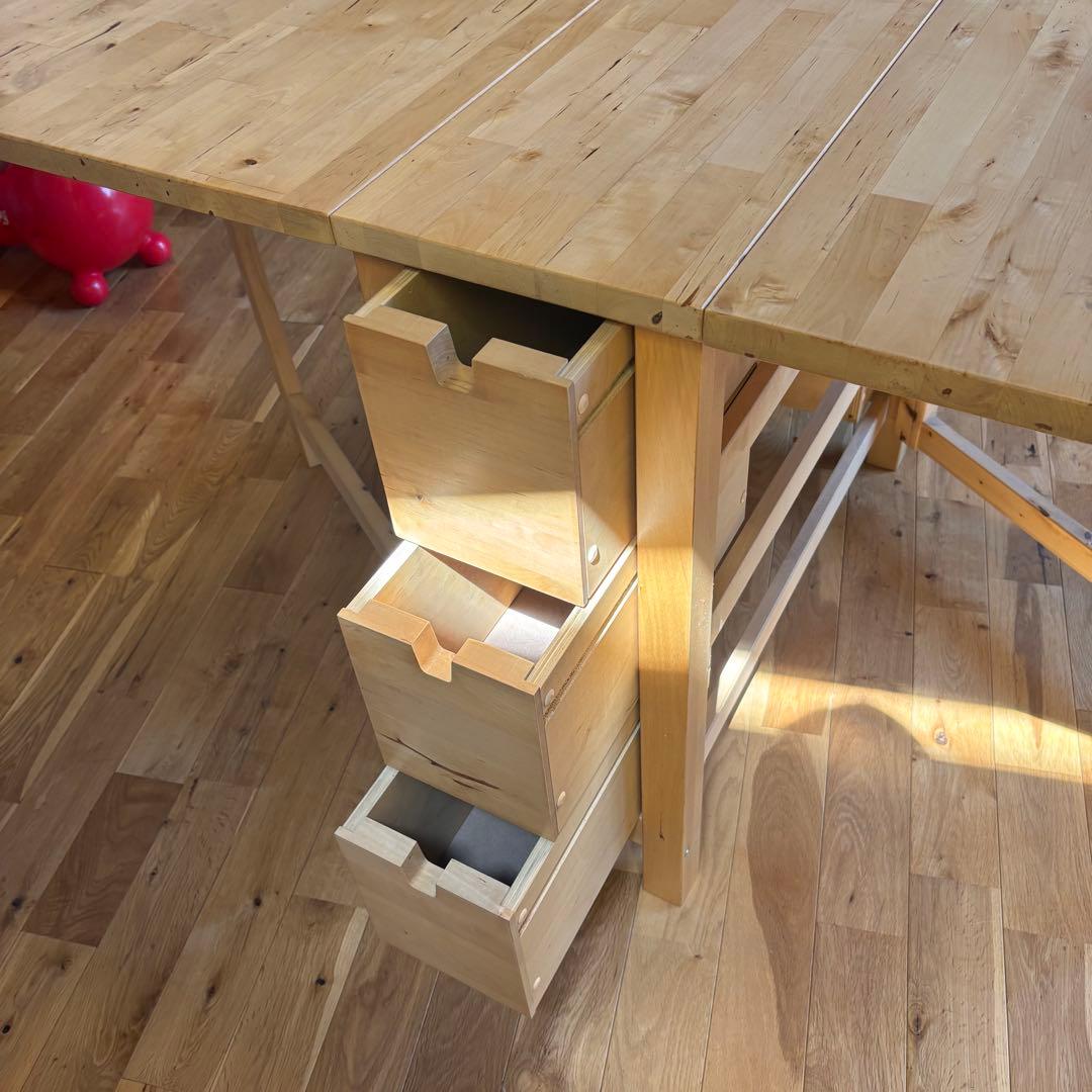 IKEA ノールデンゲートレッグテーブル【カラー、バーチ】