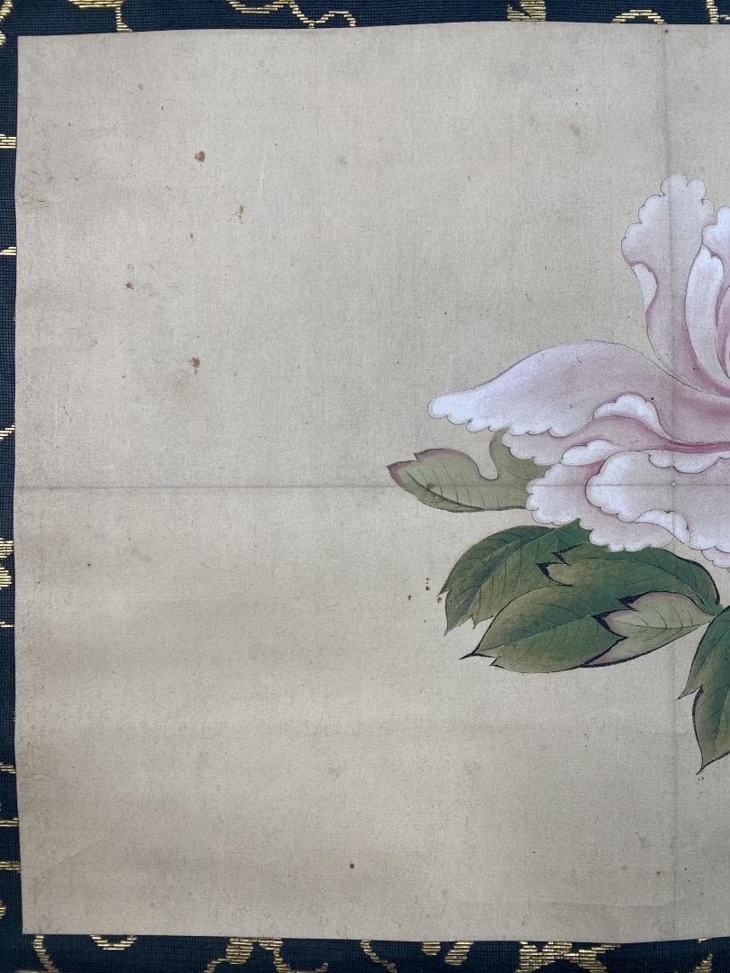 o*m様 橋本雅邦 勝園　牡丹図 天籟蔵 埼玉県 明治 大正 狩野派 日本美術院