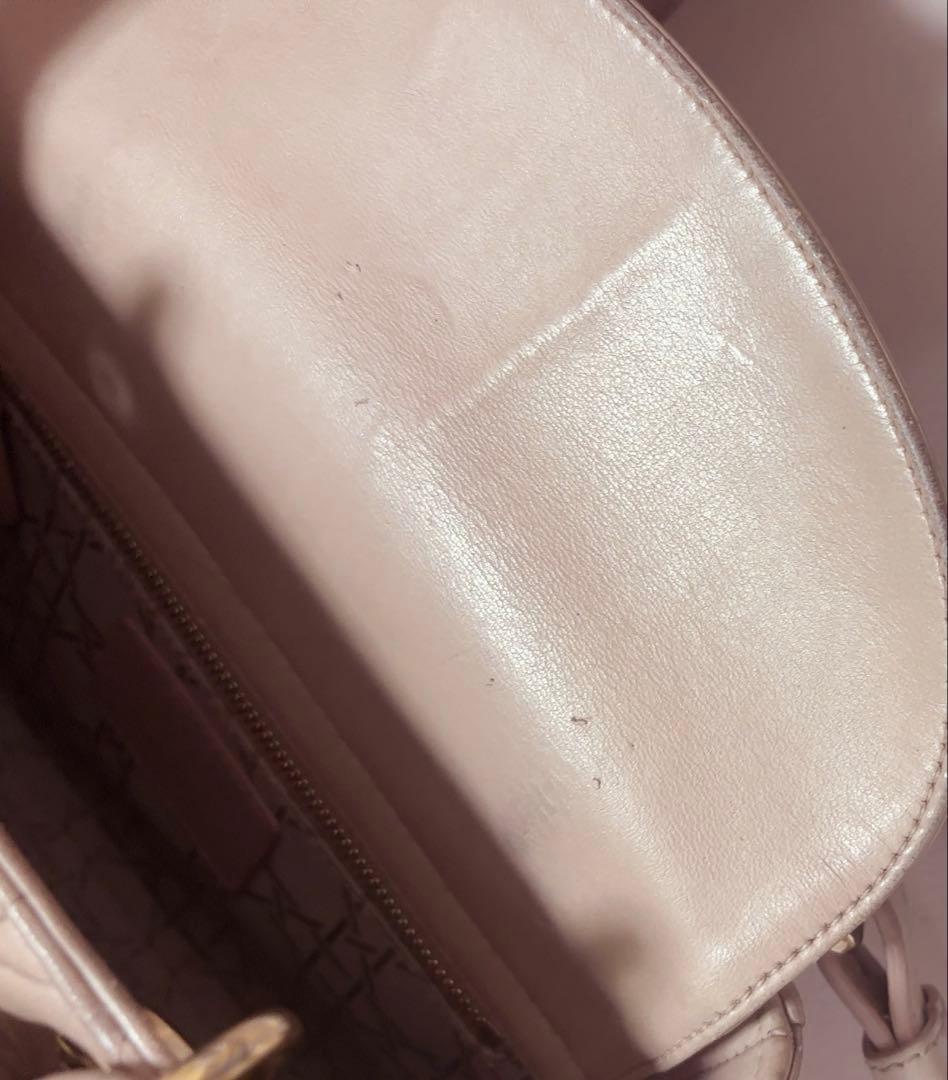 Dior レディディオール スモール ピンク カナージュ ショルダーバッグ