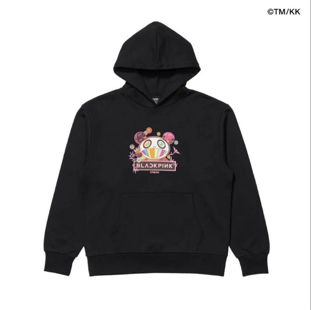 BLACKPINK 村上隆 コラボ カイカイキキ フーディ パーカー ブラック