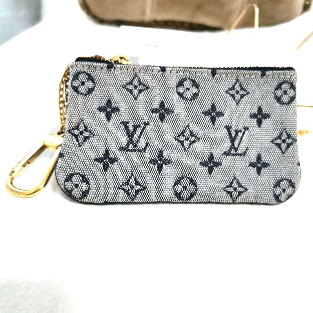 【美品】ルイヴィトン モノグラムミニポシェットM92238キーケース新品チェーン