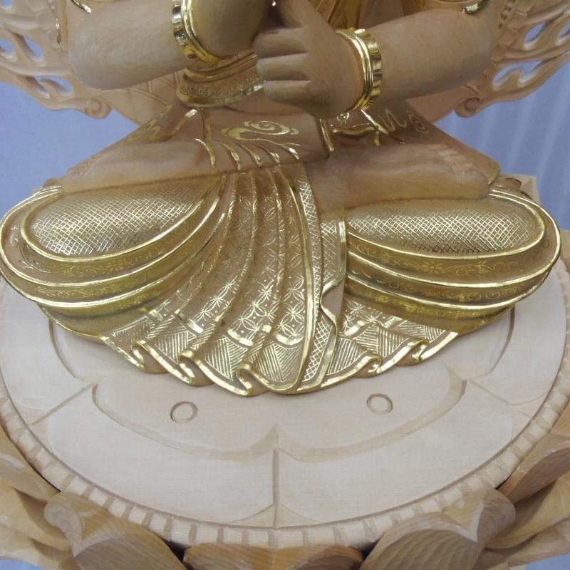 Ｂフライデー　★桧材 大日如来一尺 切金★真言宗本尊 総高さ：約118cm