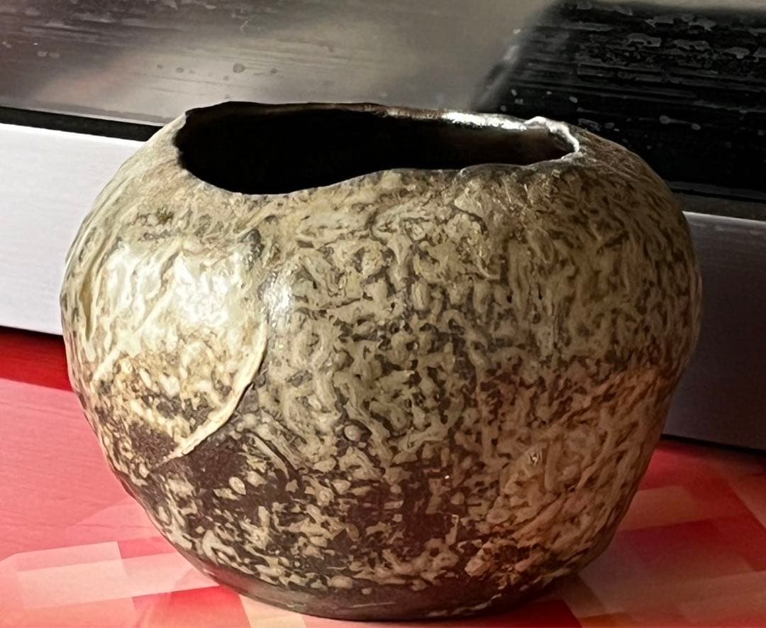 古い朝鮮唐津 ？抹茶茶碗? 香炉？　箱付き