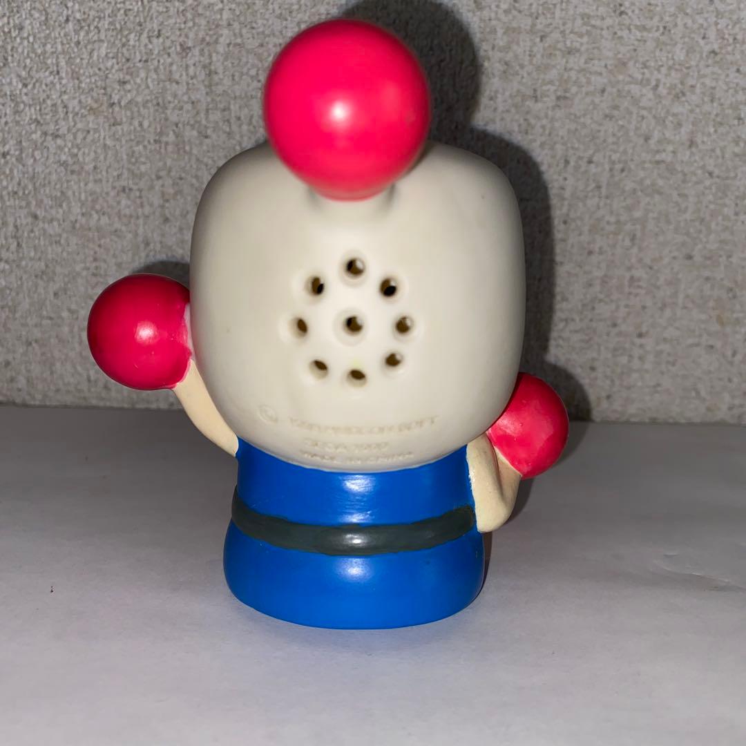 ボンバーマン　てのりサウンドマスコット　1999 白ボン　ソフビ