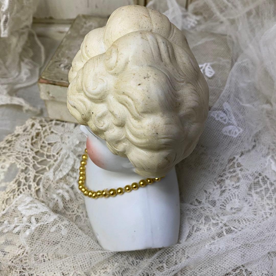 ドイツアンティーク パリアンドール チャイナヘッドドール ヘッド ブロンド