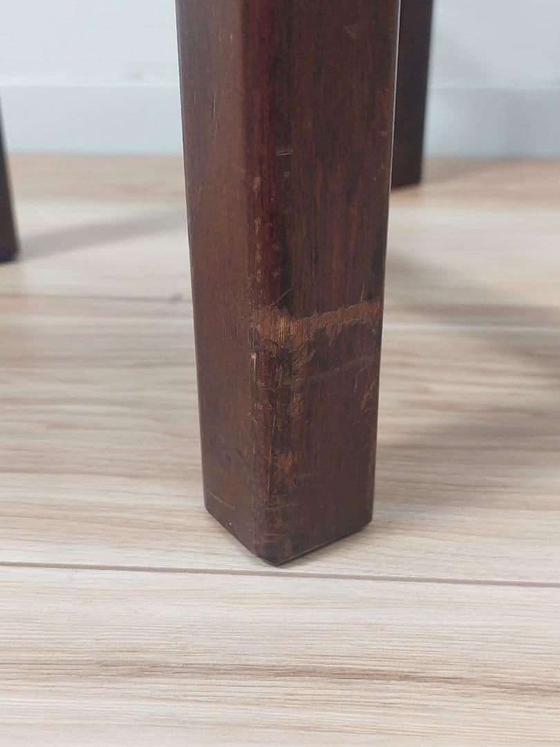 北海道民芸 スツール 樺材 椅子 腰掛け 飾り台 アンティーク