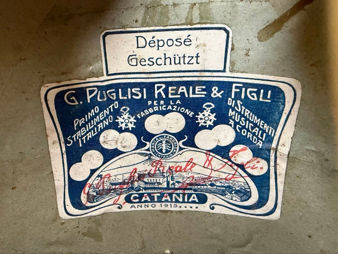 美しいイタリアのマンドリン1915年製G. Puglisi Neapolitan