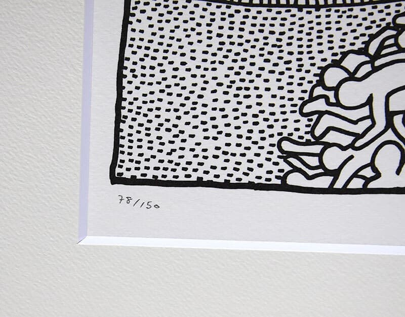 【希少】額付き キース・ヘリング　サインあり