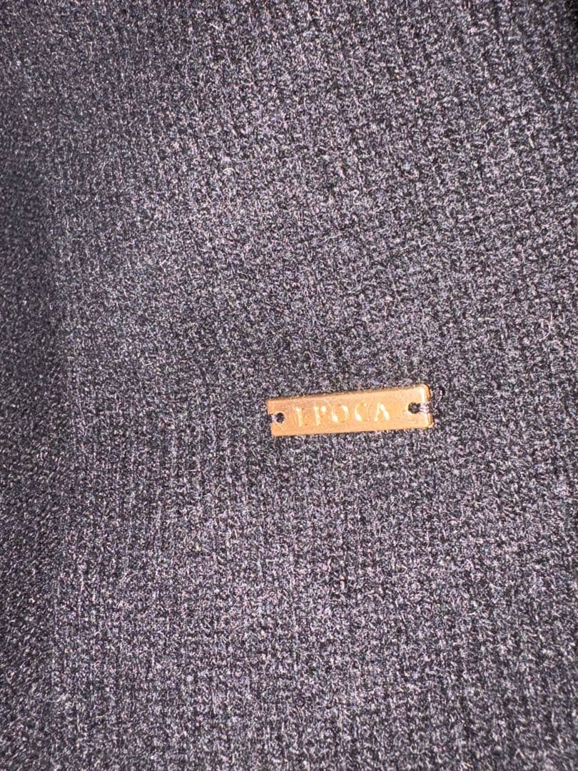 新品　タグ付　未使用　エポカ　カシミヤ　大判　ブラック　マフラー