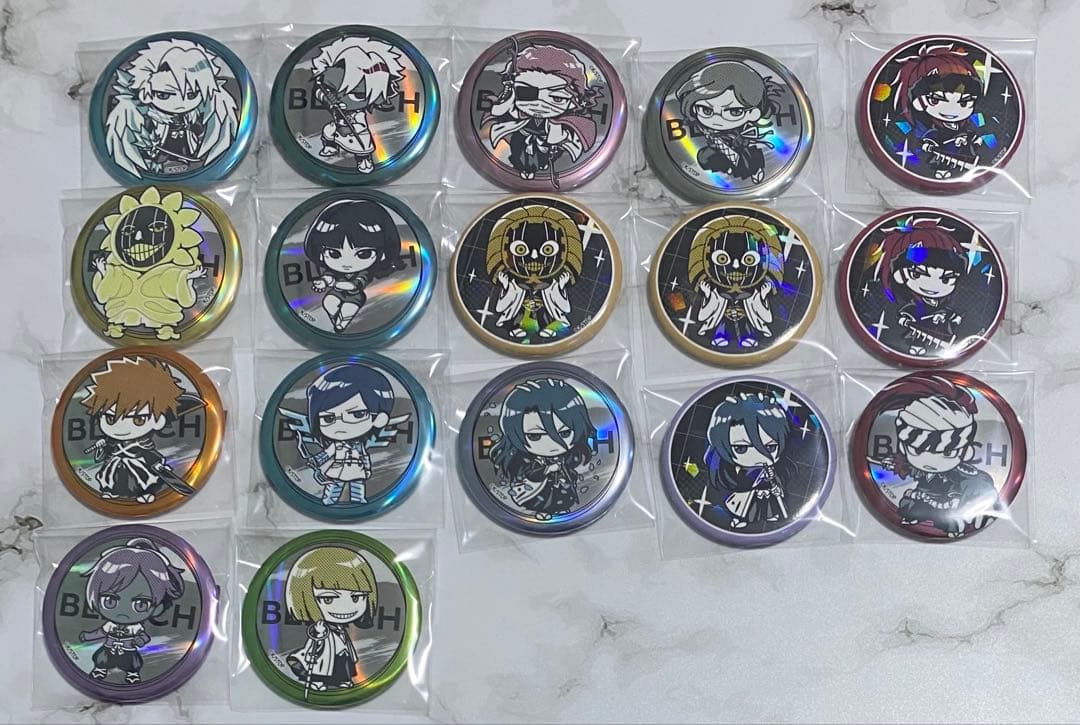 BLEACH ザッキャラ Theキャラ ホログラム缶バッジ まとめ売り