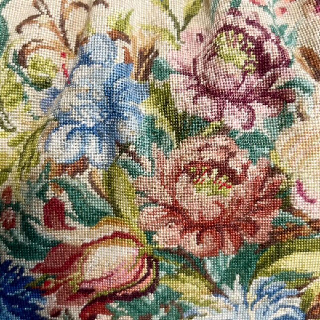 新品・プチポワン・久家道子・花柄刺繍・ゴブラン・パーティーバッグ・ハンドバック