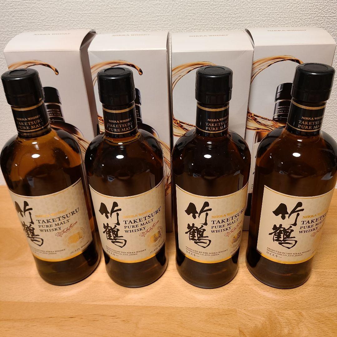 竹鶴 ピュアモルトウイスキー 4本セット