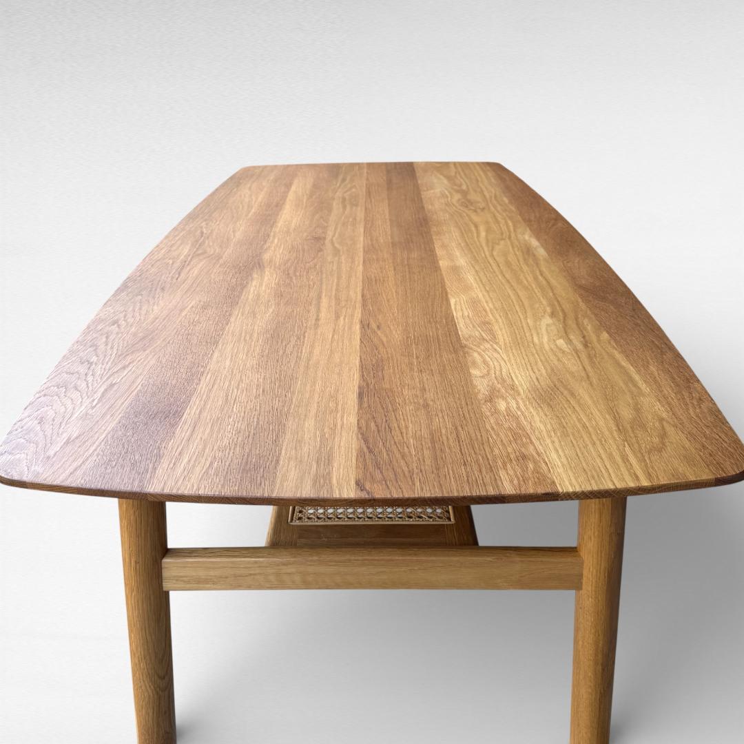美品 UNICO SOLK ダイニングテーブル W160 オーク 天然木 ウニコ