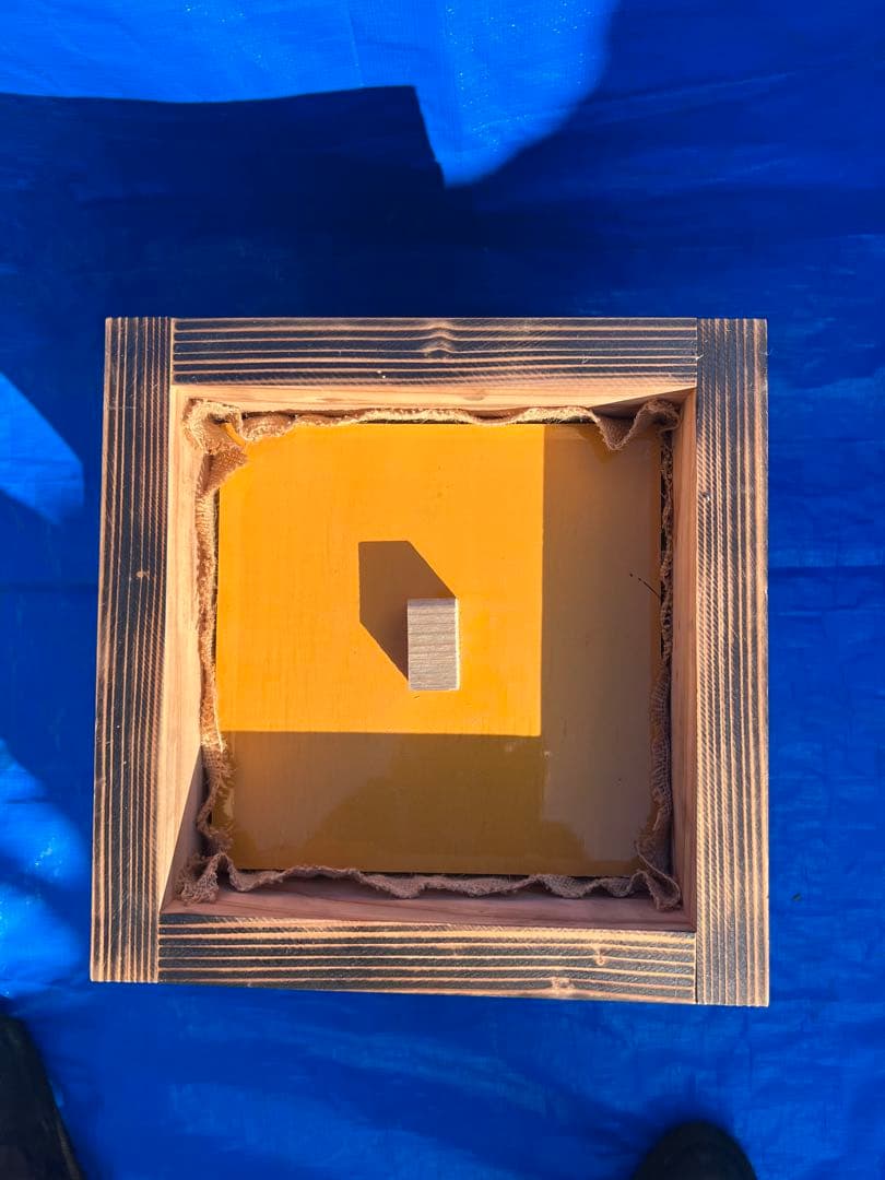 ニホンミツバチ　重箱式巣箱　営巣用巣箱2段　板厚3cm