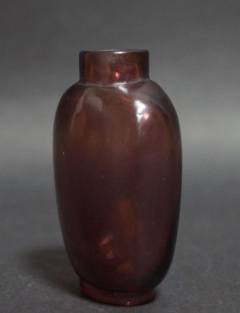 清  料器鼻煙壷  薄い紫色嗅ぎタバコ 喫煙具 美しい色★時代物★