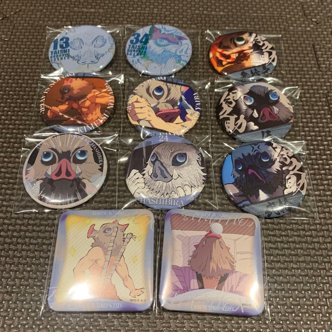 鬼滅の刃 隊士百景 ufotable 缶バッジ 嘴平伊之助