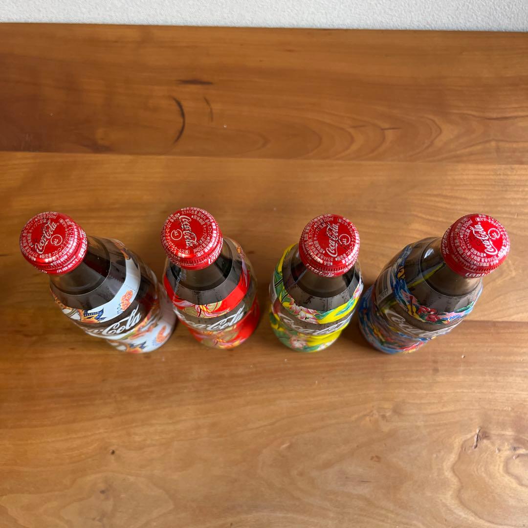 コカ・コーラ 花柄ボトル 4本セット
