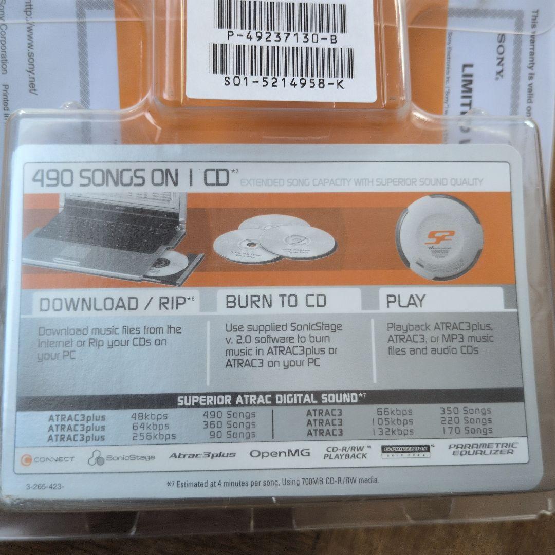 未使用品 Walkman Portable CD Player Sony