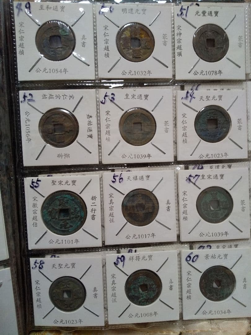 中国古銭　中国穴銭　中国銅銭　北宋銅銭　渡来銭　１０８枚セット