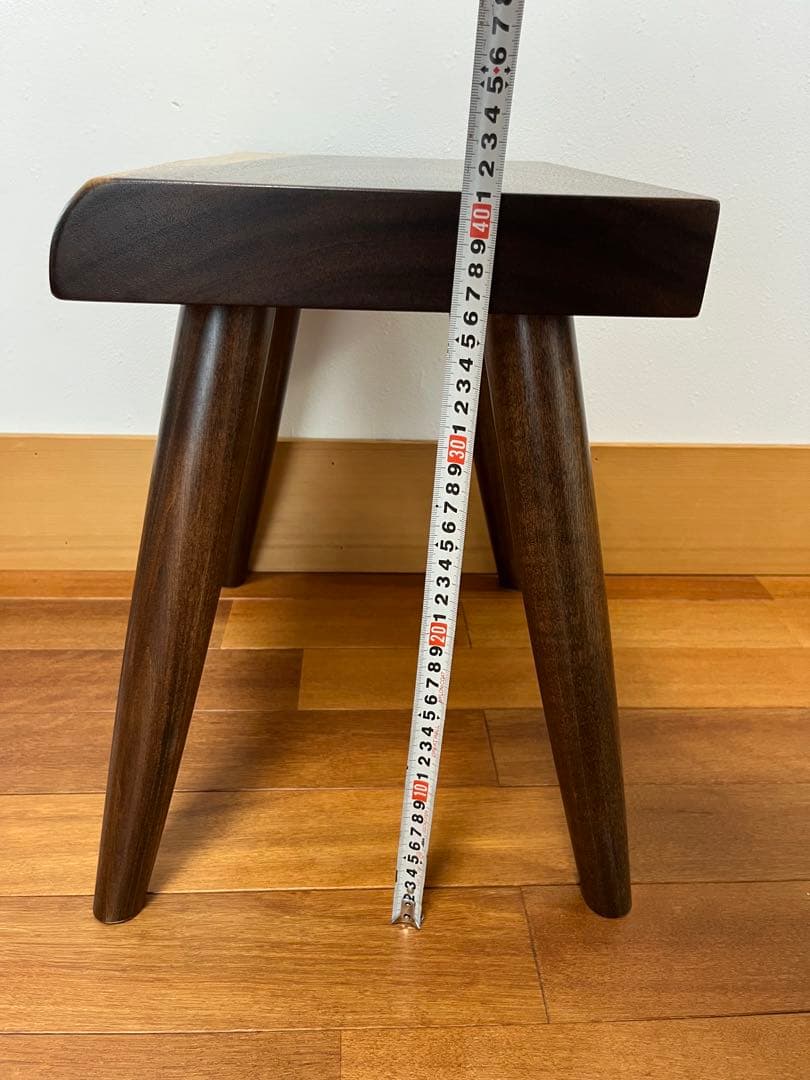 モンキーポッドスツール　無垢材