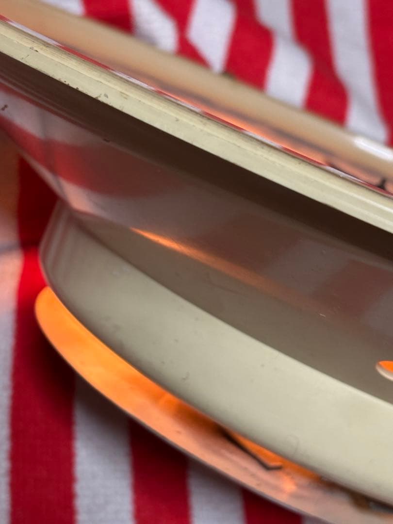 ビンテージ50年代CBS ラジオ＆テレビ時計 ネオンライト付き電球junk古着