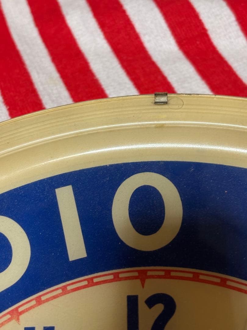 ビンテージ50年代CBS ラジオ＆テレビ時計 ネオンライト付き電球junk古着