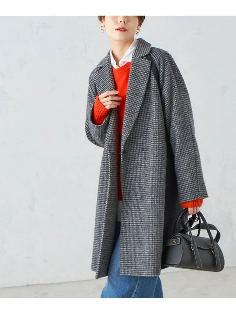 SHIPS シップス チェスターコート切り替えデザイン バック スリット コート