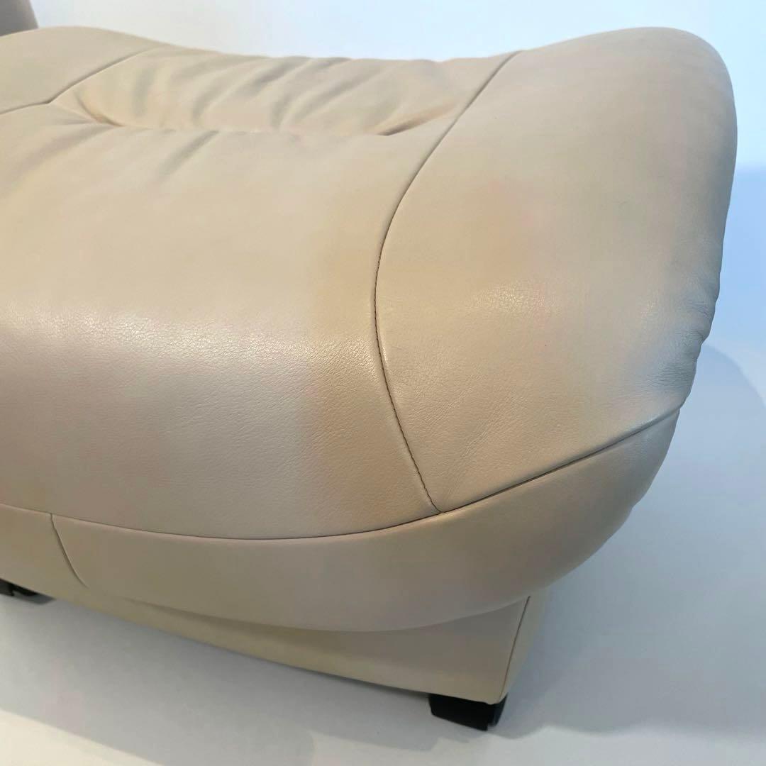 美品　karimoku/カリモク「ZT」シリーズ 本革オットマン　椅子