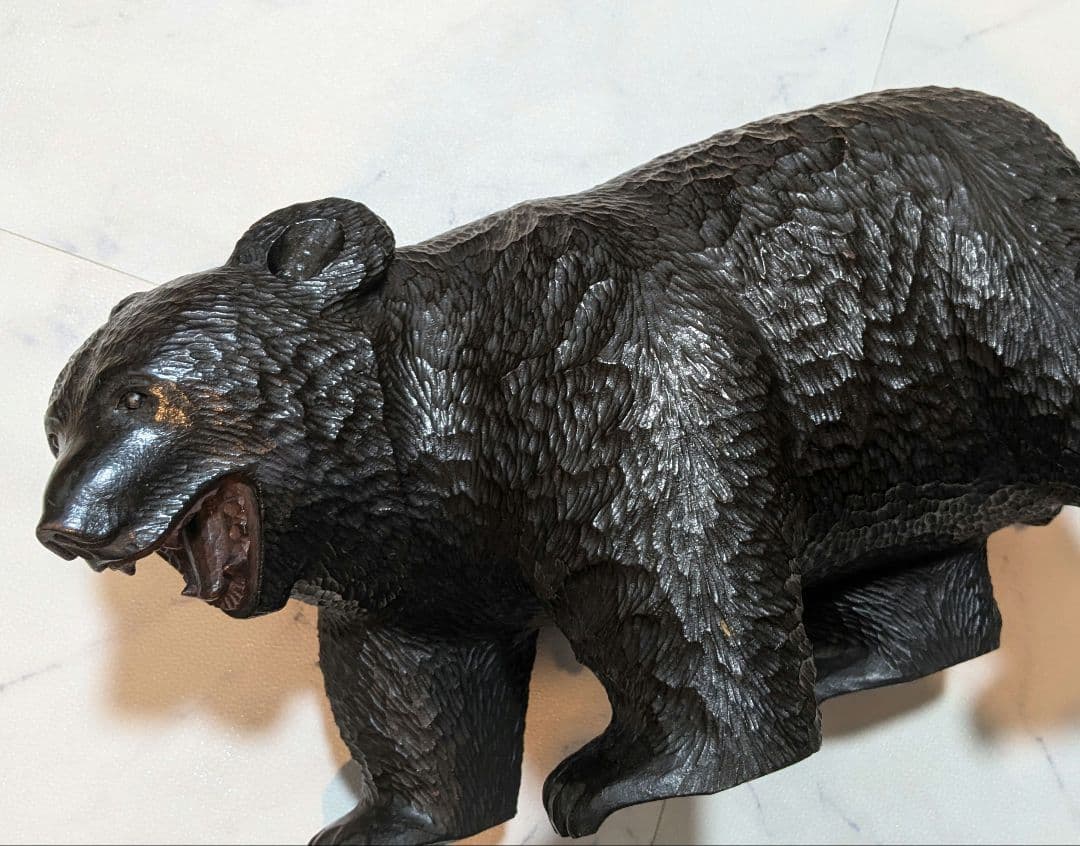 木彫り熊　ビンテージ　彫刻作品