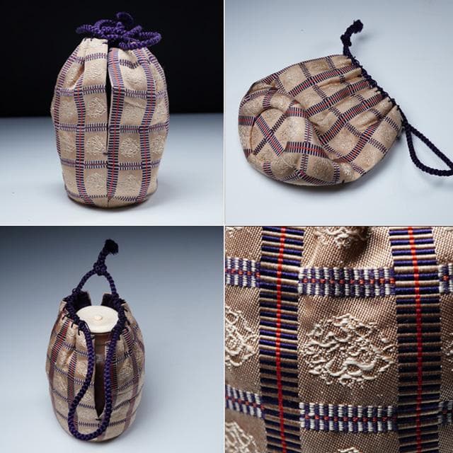 藤原雄　備前緋襷茶入　共箱　仕覆付　人間国宝　茶道具　濃茶