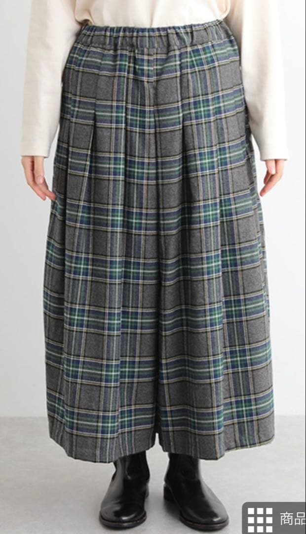 【未使用！】ubasoku ウバソク　チェックキュロットパンツ