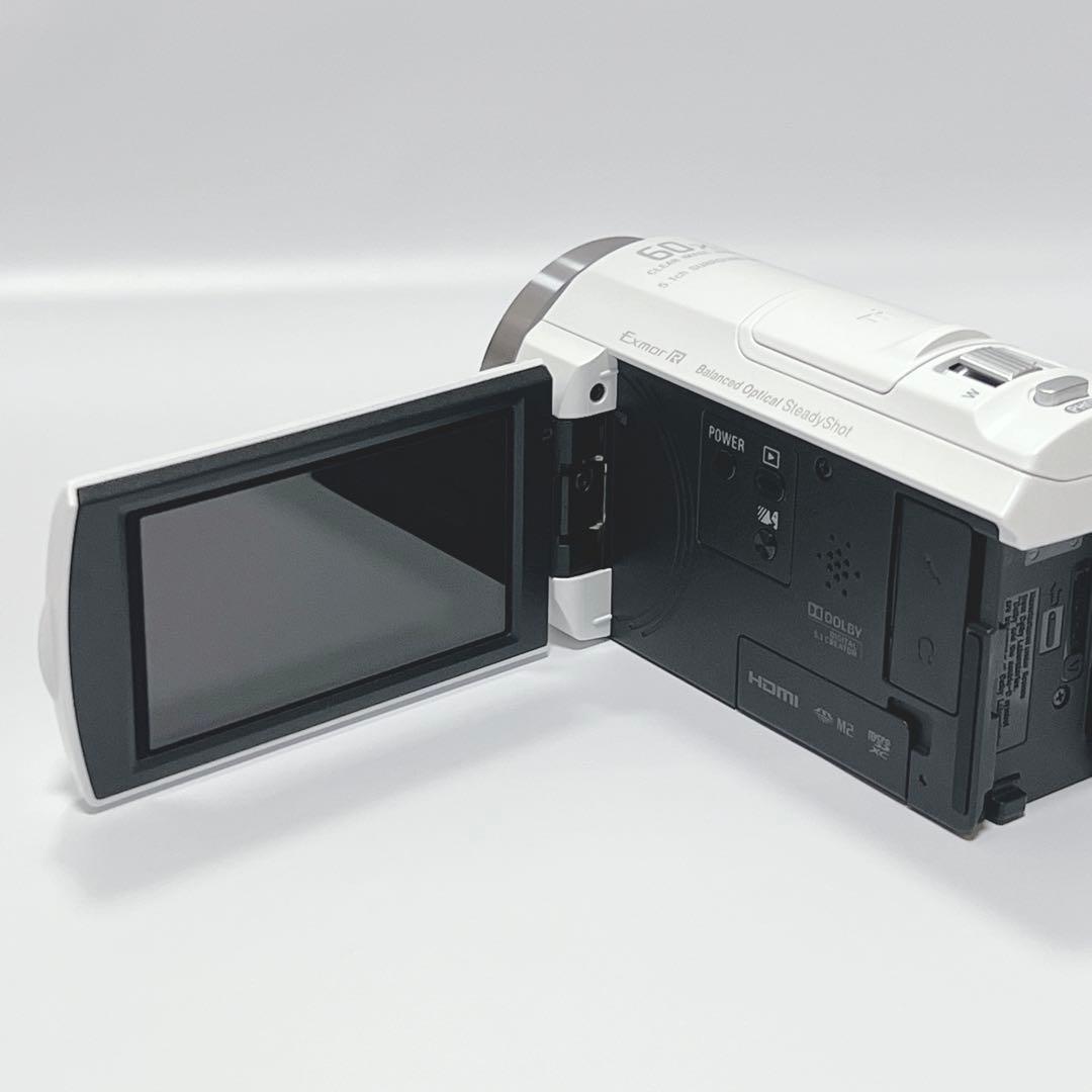【美品】SONY HDR-CX535 ビデオカメラ ホワイト