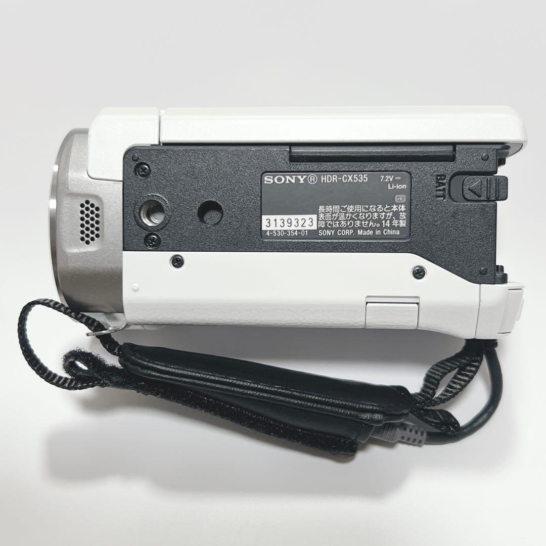 【美品】SONY HDR-CX535 ビデオカメラ ホワイト
