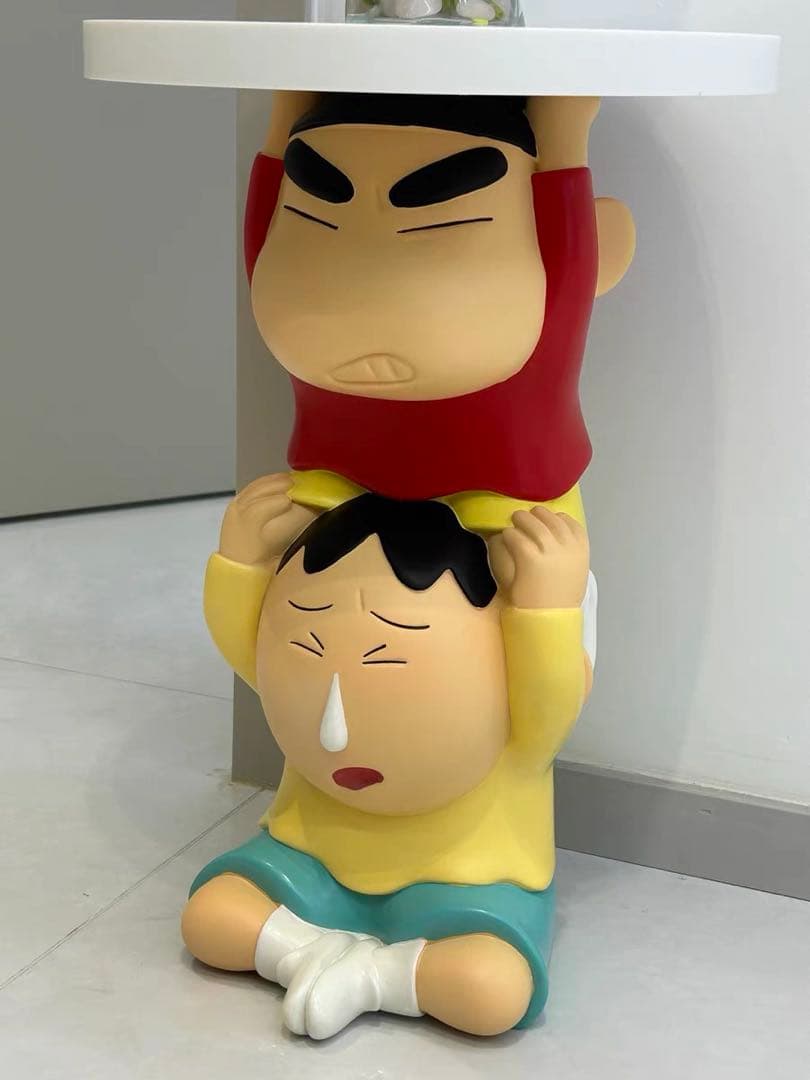 新品 クレヨンしんちゃん しんちゃん&ぼーちゃん サイドテーブル 高さ50cm