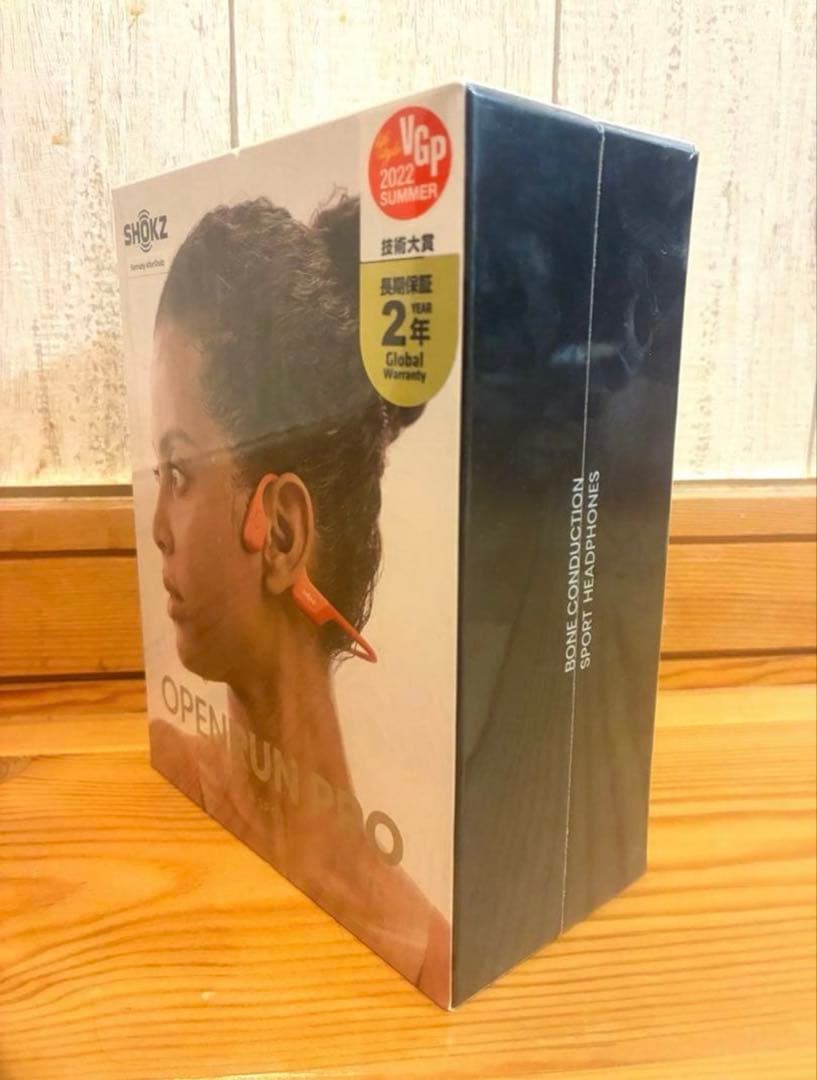 新品　SHOKZ OPENRUN PRO 骨伝導イヤホン　ピンク　保証書付属
