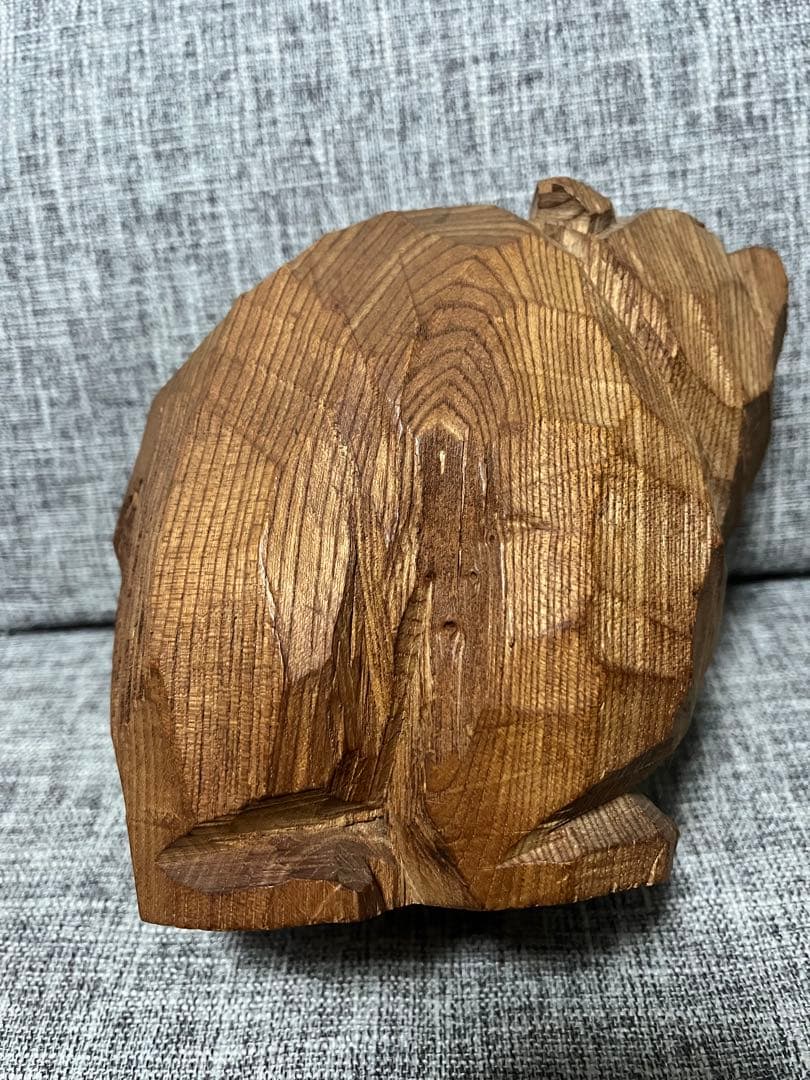 八雲　柴崎重行　彫刻熊　志　木彫り