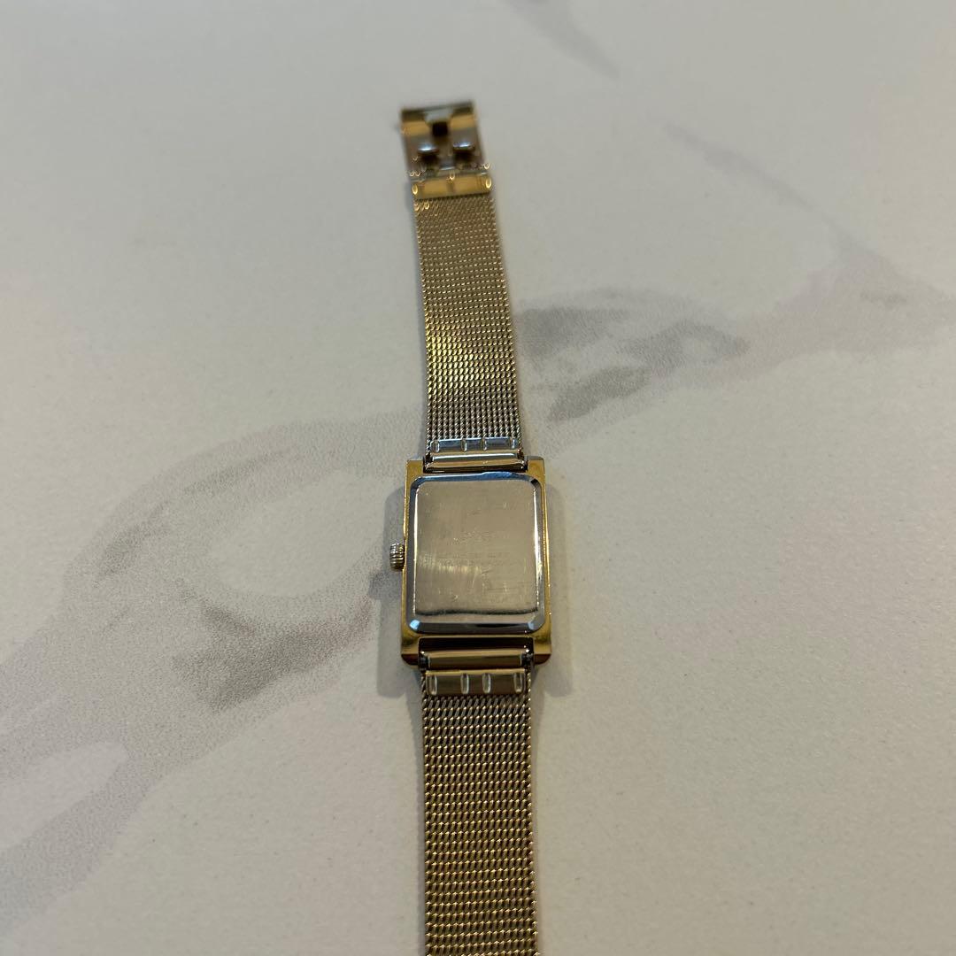 【まる様】ete 時計 ソーラー ウォッチ ダイヤ スクエア メッシュベルト高級