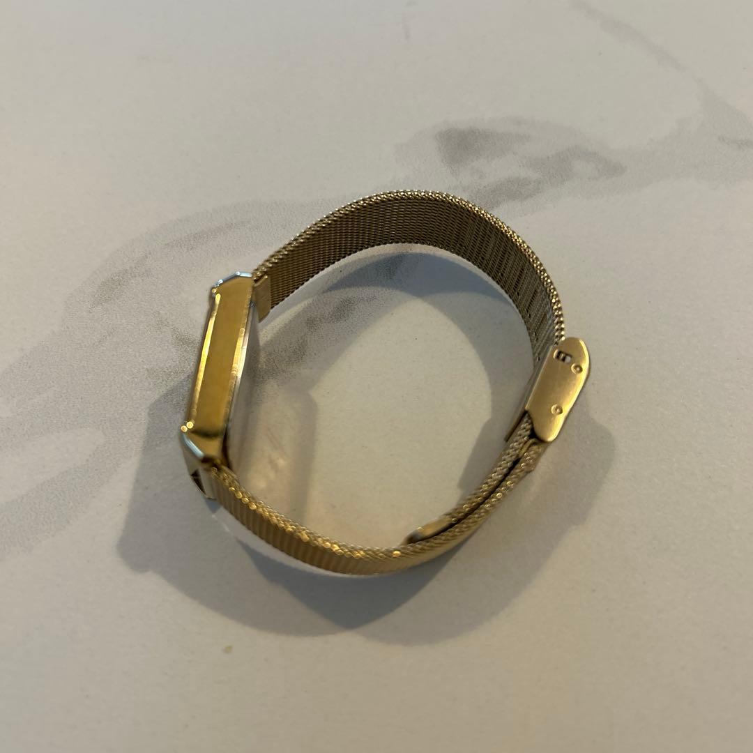 【まる様】ete 時計 ソーラー ウォッチ ダイヤ スクエア メッシュベルト高級