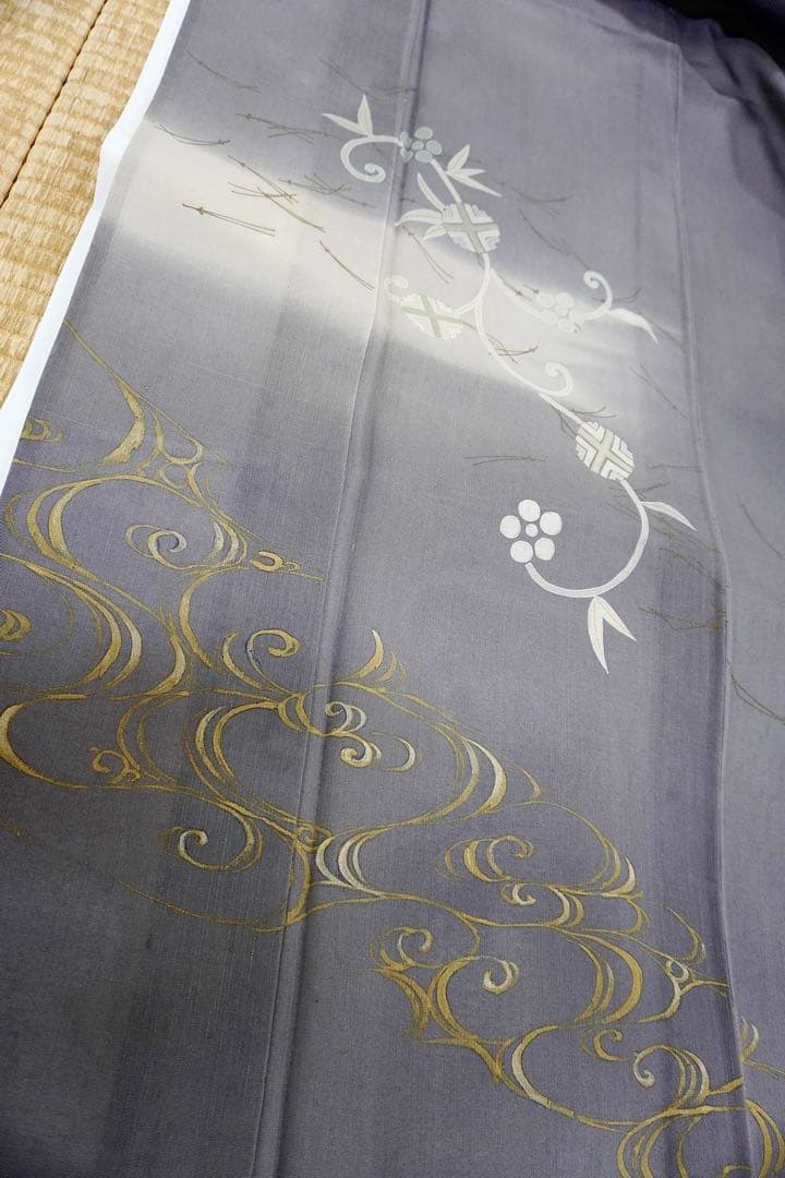 ね*子様 夏物グレー地色の付下げ